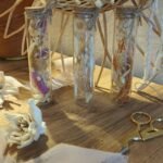 fiole florale, fiole evenement, cadeaux invités
