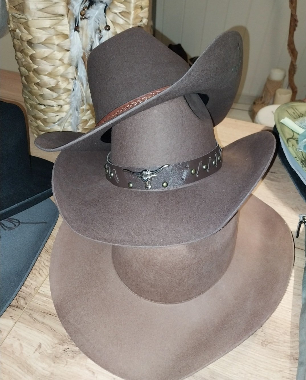 chapeau cowboy en laine